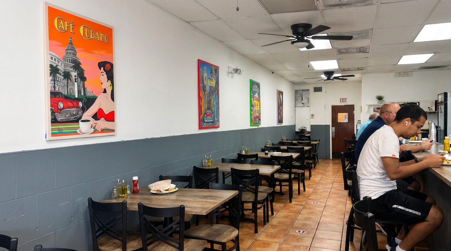 The dining room